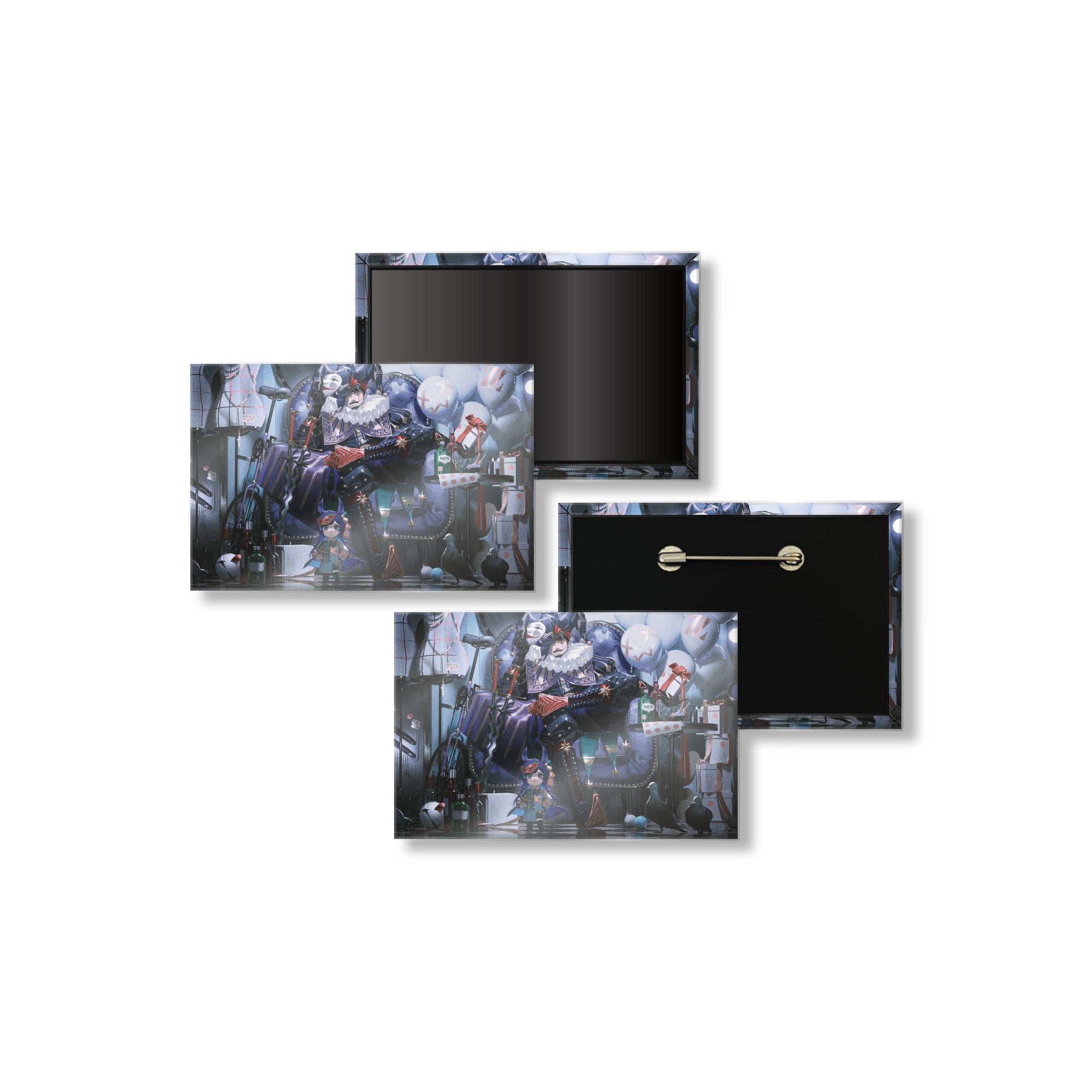 k4sen PINBACK BUTTON (SQUARE) & MAGNET SET 2025 – ZETA DIVISION STORE