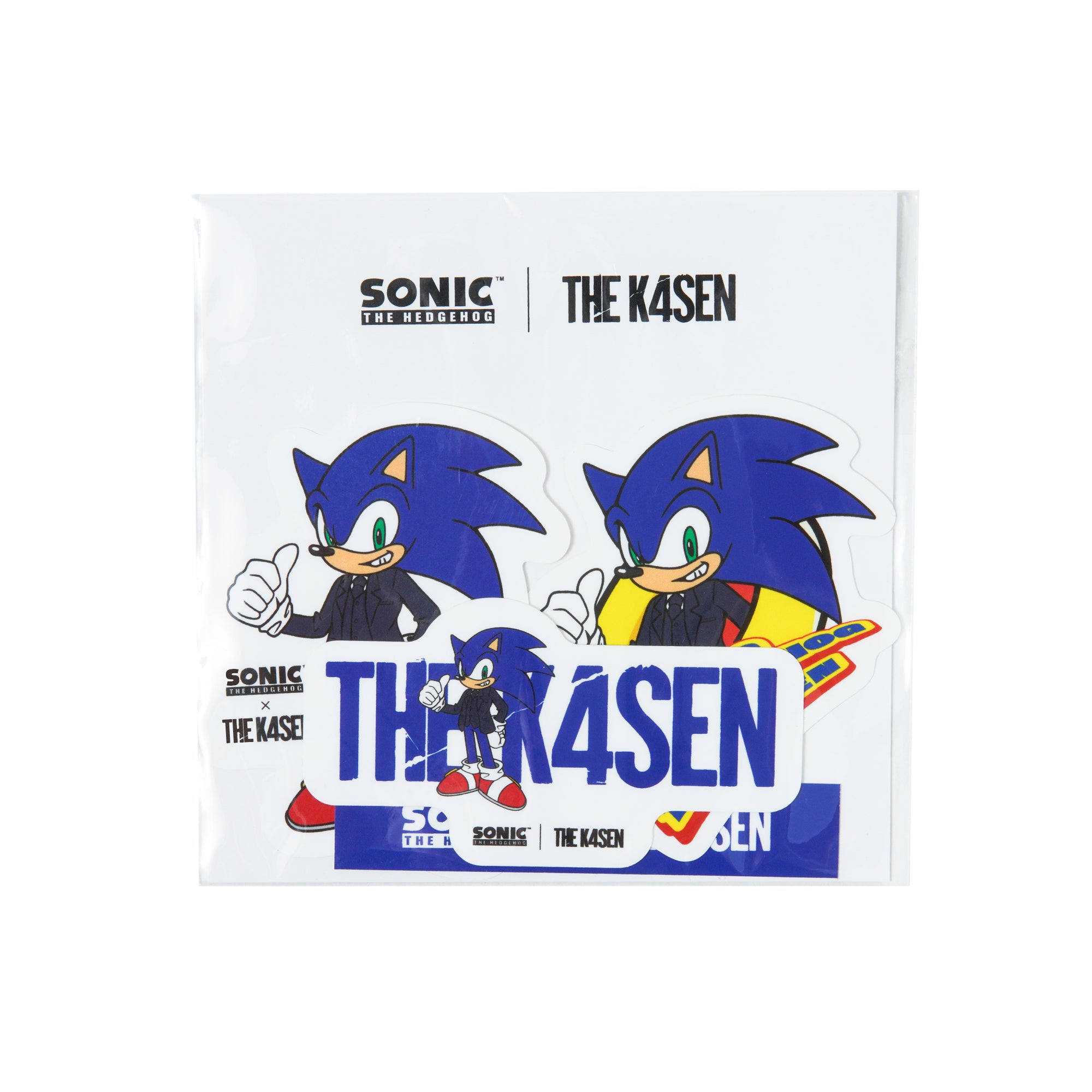 SONIC THE HEDGEHOG × The k4sen STICKER SET – ZETA DIVISION STORE