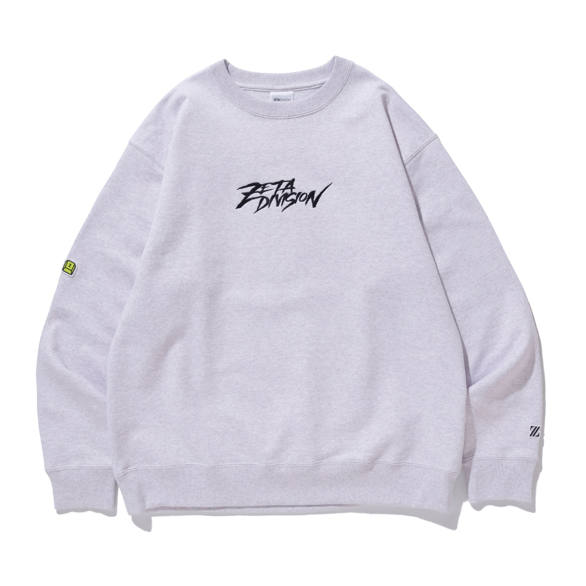 BRUSH STROKE LOGO CREW NECK / HEATHER GRAY