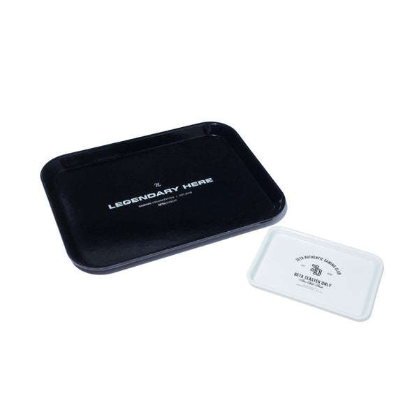 ZETA LOGO DESK TRAY  / BLACK L & WHITE S SET