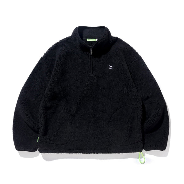 HELLRAZOR [ヘルレイザー] | TRADEMARK HALF ZIP PULLOVER - Black