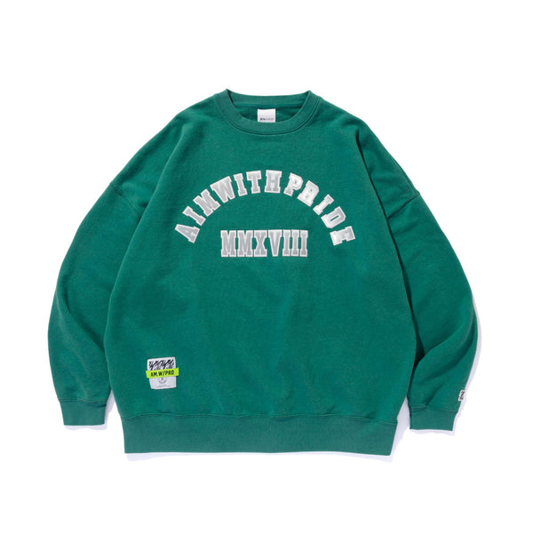 AWP VINTAGE CREW NECK SWEAT / GREEN