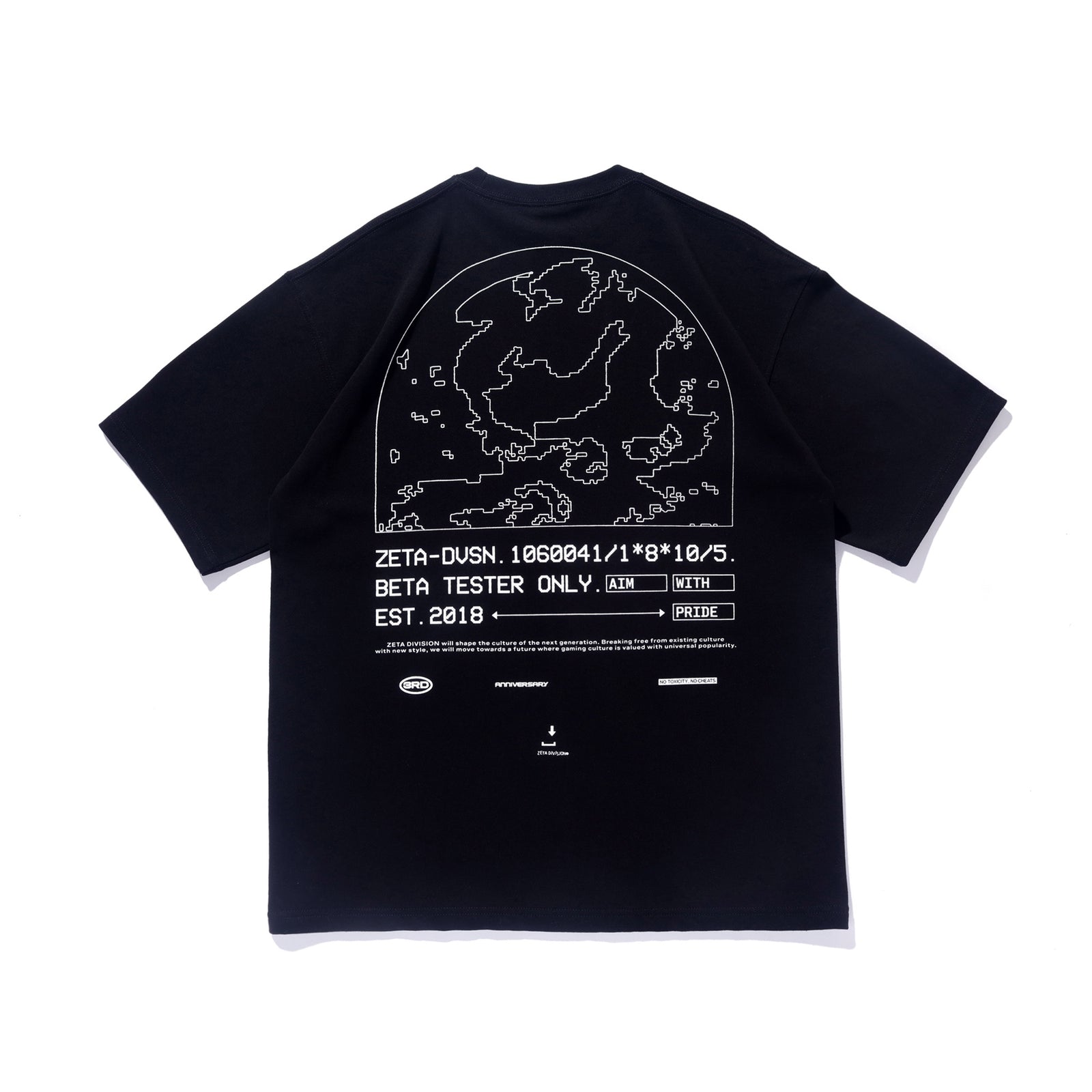 ZETA DIVISION 3RD ANNIVERSARY TEE / BLACK | ZETA DIVISION STORE