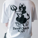 DEVIL CLUTCH MAN TEE / WHITE