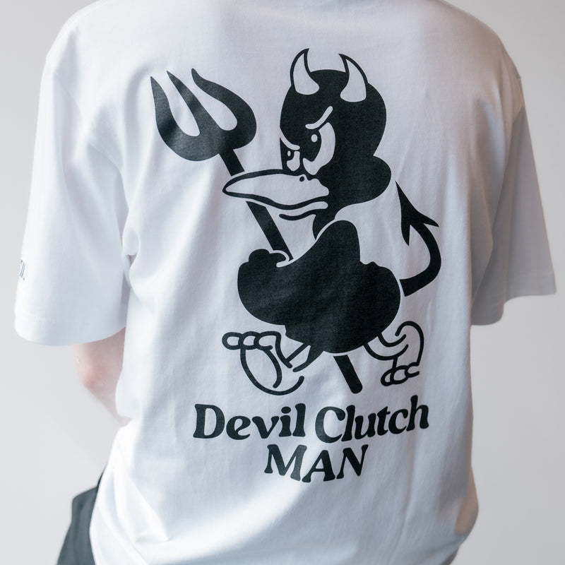 DEVIL CLUTCH MAN TEE / WHITE