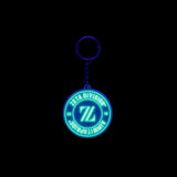 LUMINOUS VARSITY RUBBER KEY CHAIN / BLACK
