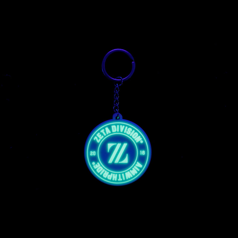 LUMINOUS VARSITY RUBBER KEY CHAIN / BLACK – ZETA DIVISION STORE