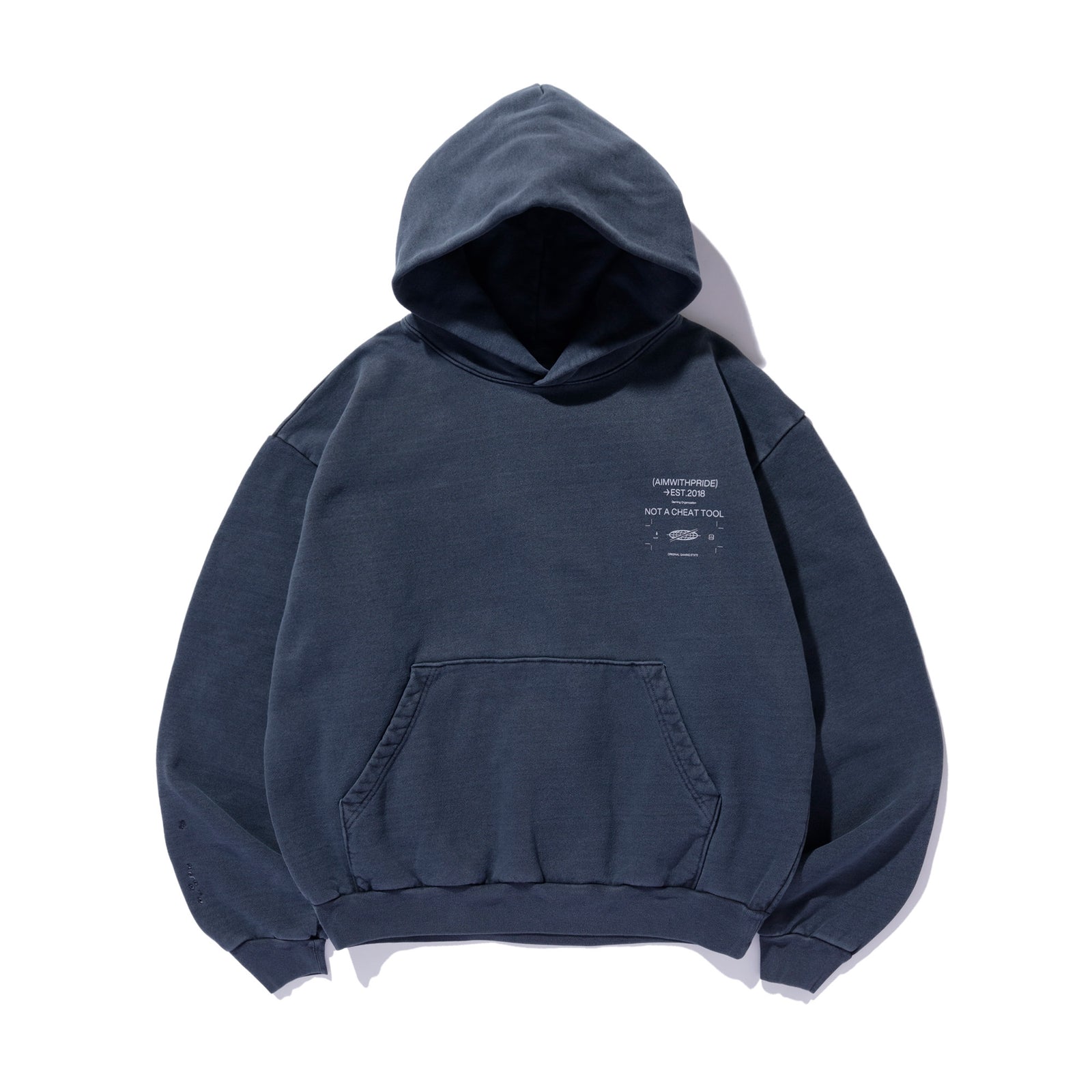 ZETA WASHED HOODIE / NAVY – ZETA DIVISION STORE