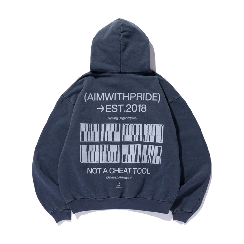 ZETA WASHED HOODIE / NAVY