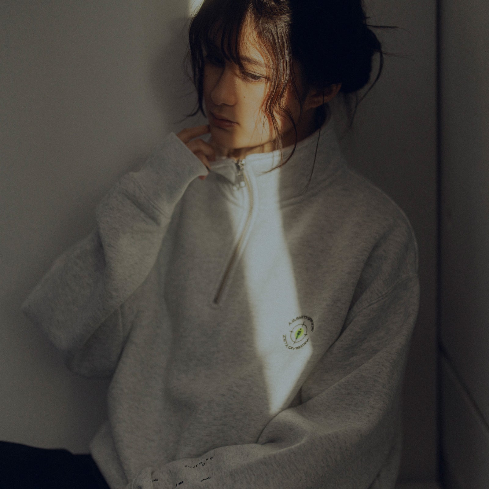 AWP HALF ZIP SWEAT V2 / ASH – ZETA DIVISION STORE