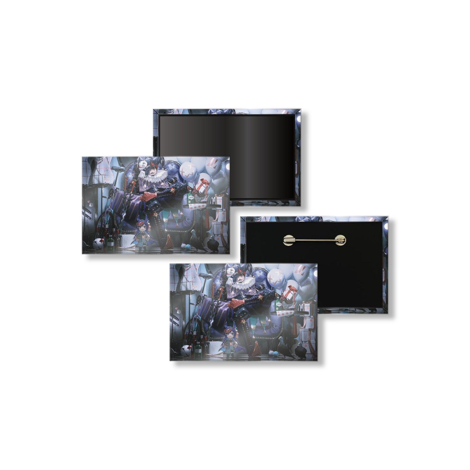 k4sen PINBACK BUTTON (SQUARE) & MAGNET SET 2025 – ZETA DIVISION STORE