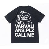 VARVALIAN PLZ CALL ME TEE / BLACK