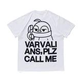 VARVALIAN PLZ CALL ME TEE / WHITE