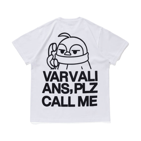 VARVALIAN PLZ CALL ME TEE / WHITE