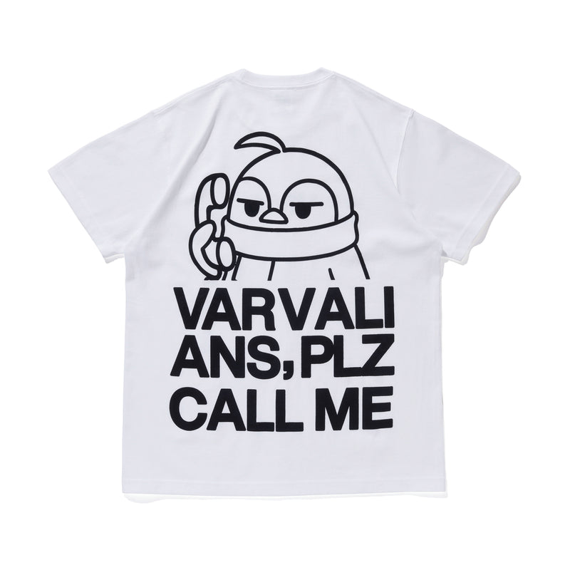 VARVALIAN PLZ CALL ME TEE / WHITE