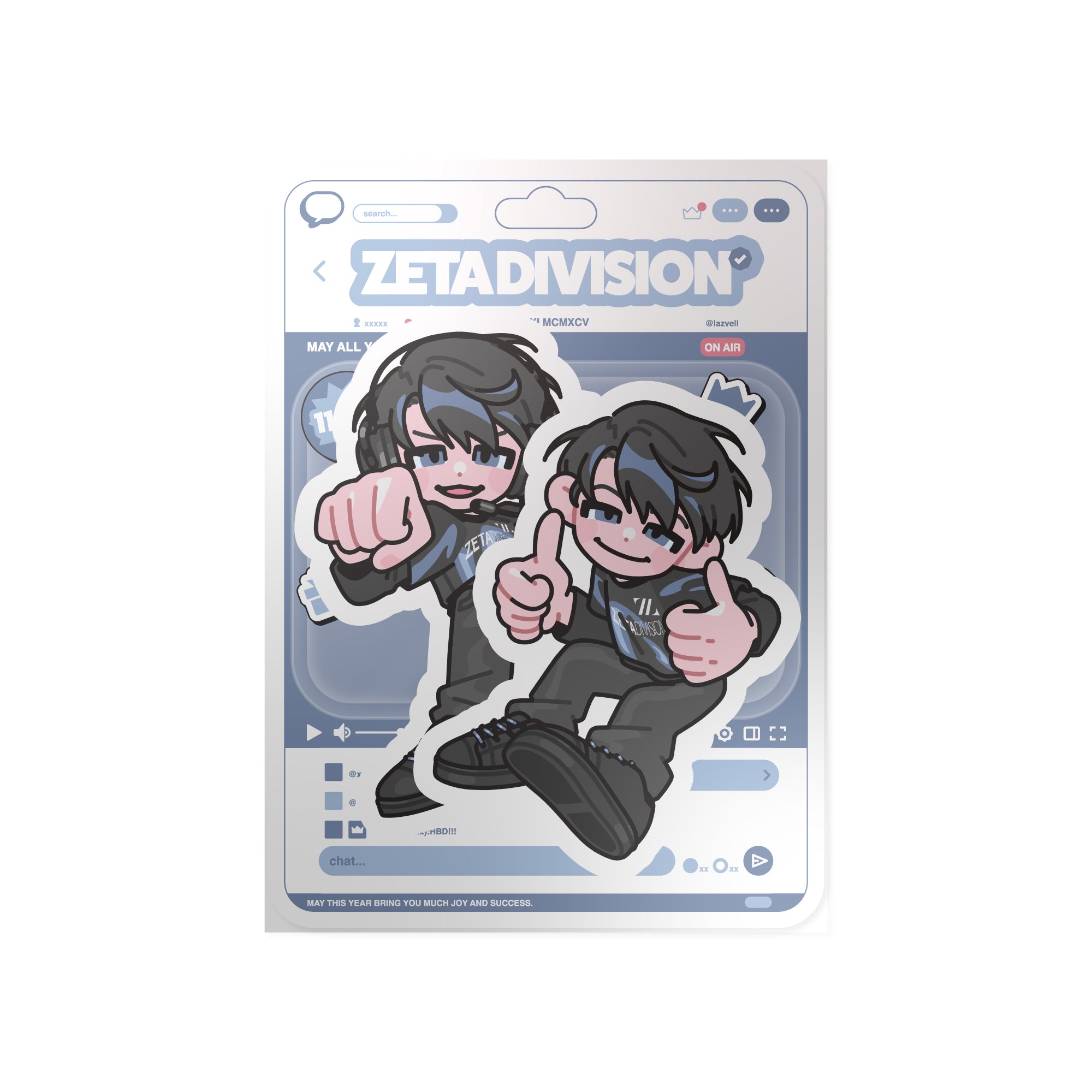 Laz BD STICKER SET 2025 – ZETA DIVISION STORE