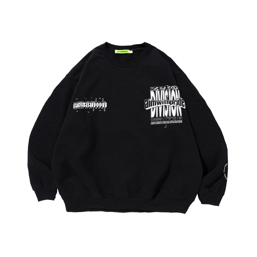 ZETA VERZUZ CREWNECK / BLACK – ZETA DIVISION STORE