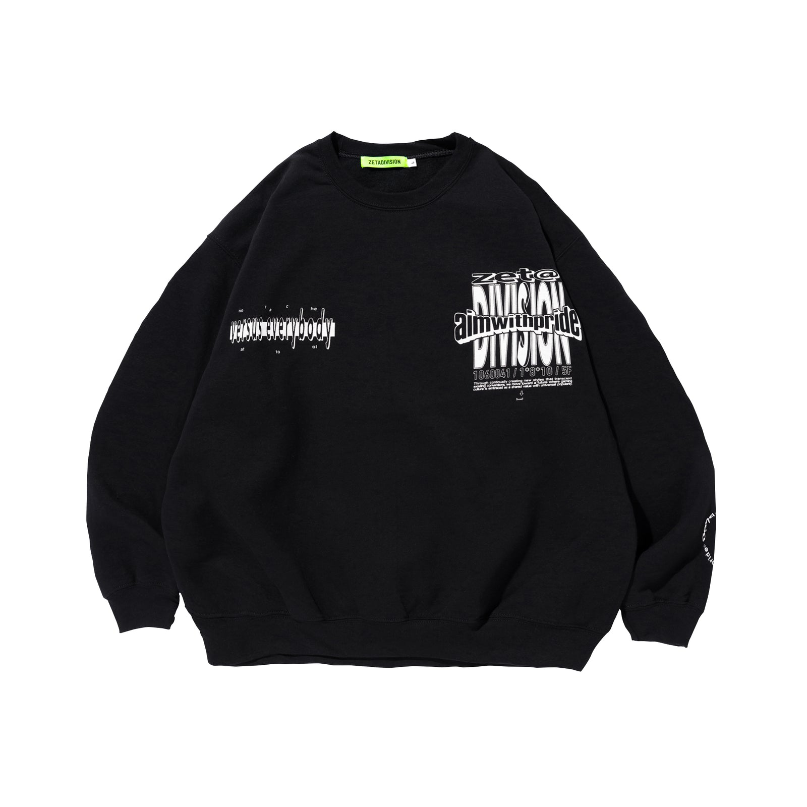 ZETA VERZUZ CREWNECK / BLACK – ZETA DIVISION STORE