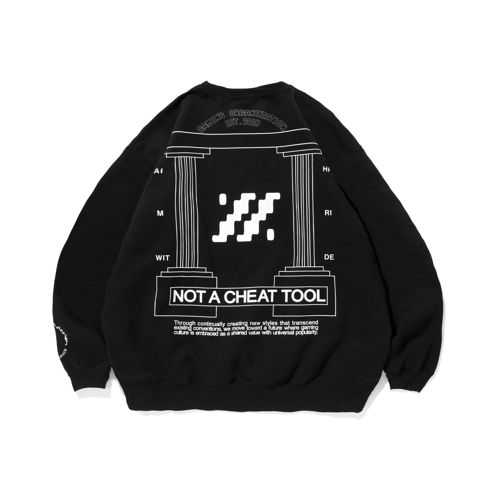 ZETA VERZUZ CREWNECK / BLACK – ZETA DIVISION STORE