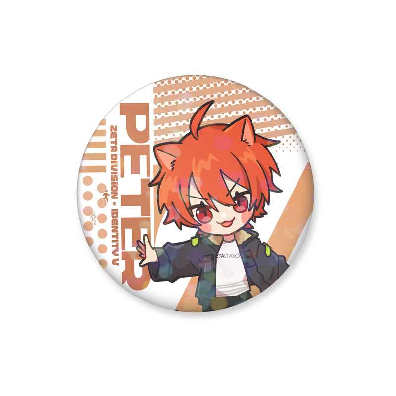 TEAM IDV PINBACK BUTTON(HOLOGRAM) 2025 SUMMER / Peter