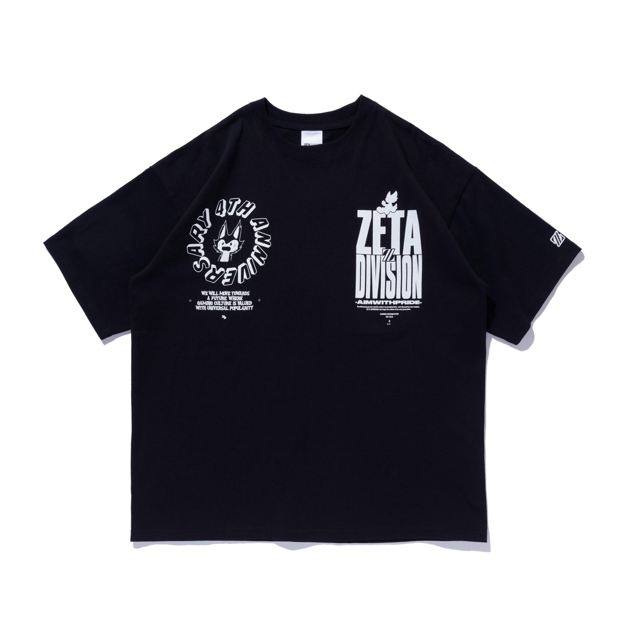 ZETA DIVISION 4TH ANNIVERSARY TEE / BLACK – ZETA DIVISION STORE