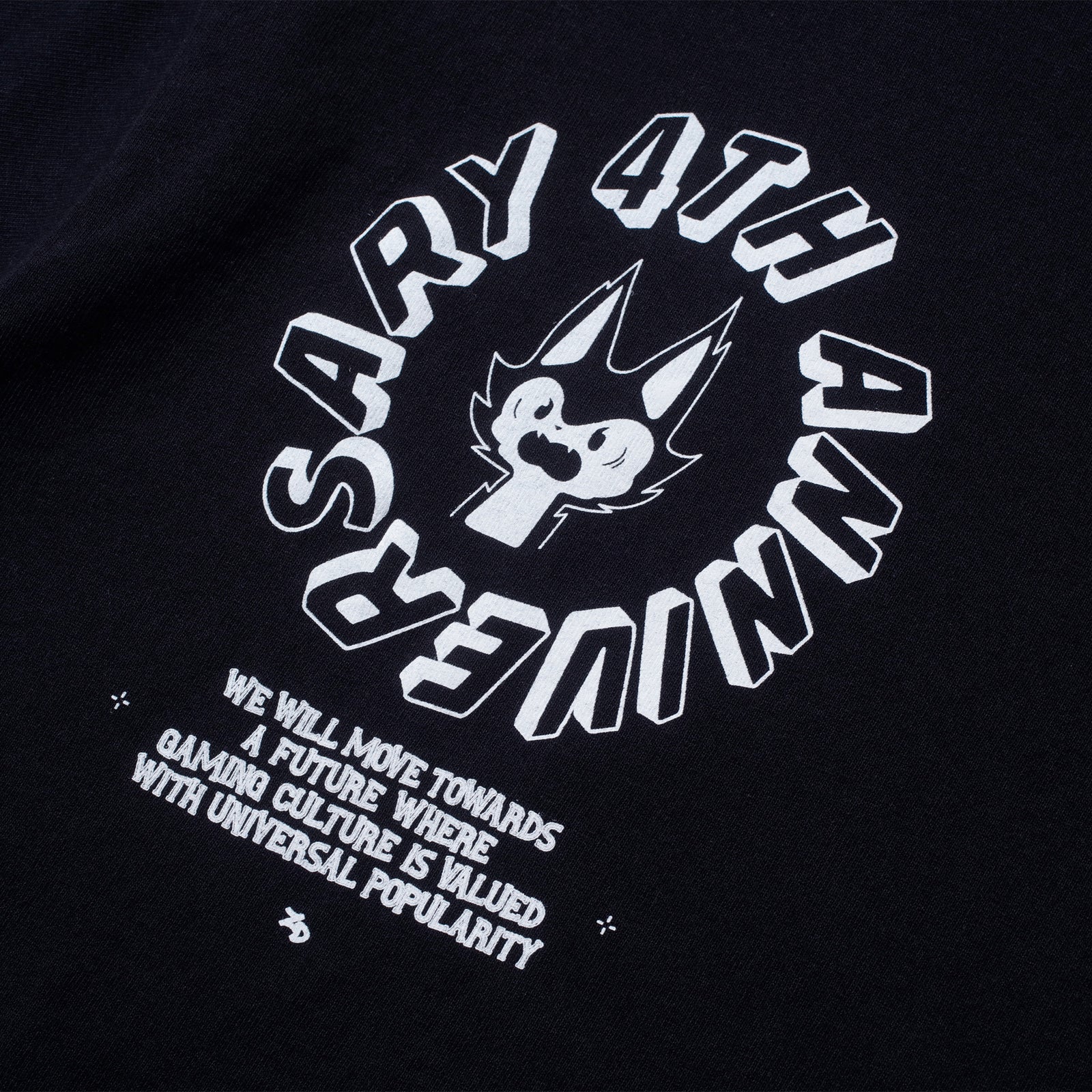 ZETA DIVISION 4TH ANNIVERSARY TEE / BLACK – ZETA DIVISION STORE