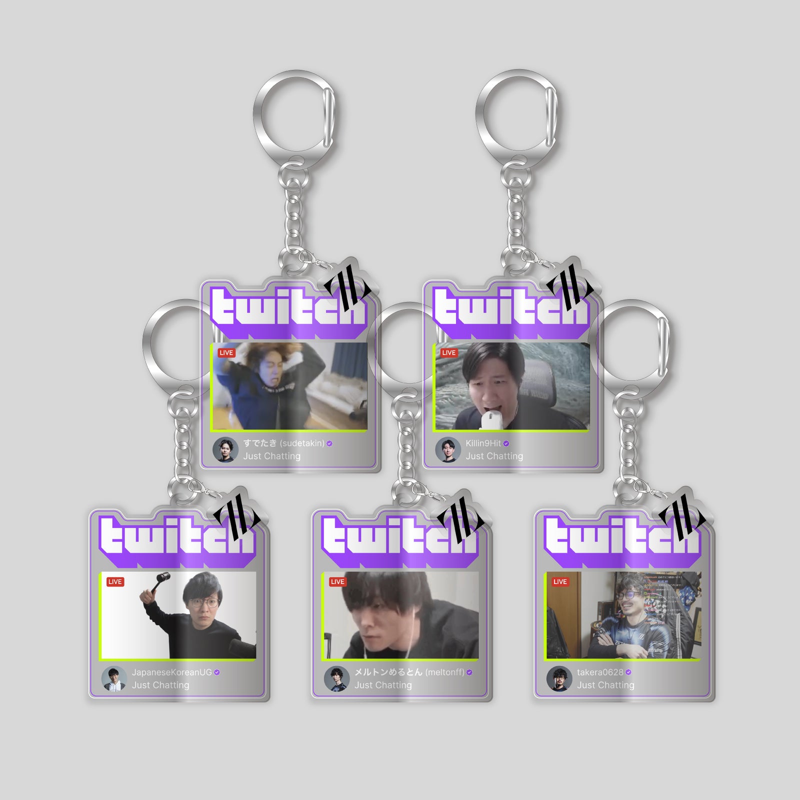 Twitch × ZETA DIVISION RANDOM ACRYLIC KEY CHAIN – ZETA DIVISION STORE
