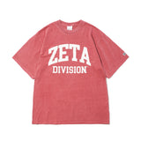 COLLEGE LOGO TEE PIGMENT DYED / PINK