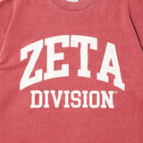 COLLEGE LOGO TEE PIGMENT DYED / PINK
