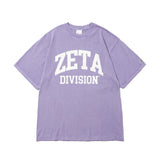 COLLEGE LOGO TEE PIGMENT DYED / PURPLE