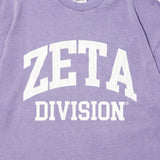 COLLEGE LOGO TEE PIGMENT DYED / PURPLE