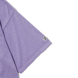 COLLEGE LOGO TEE PIGMENT DYED / PURPLE