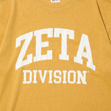 COLLEGE LOGO TEE PIGMENT DYED / YELLOW