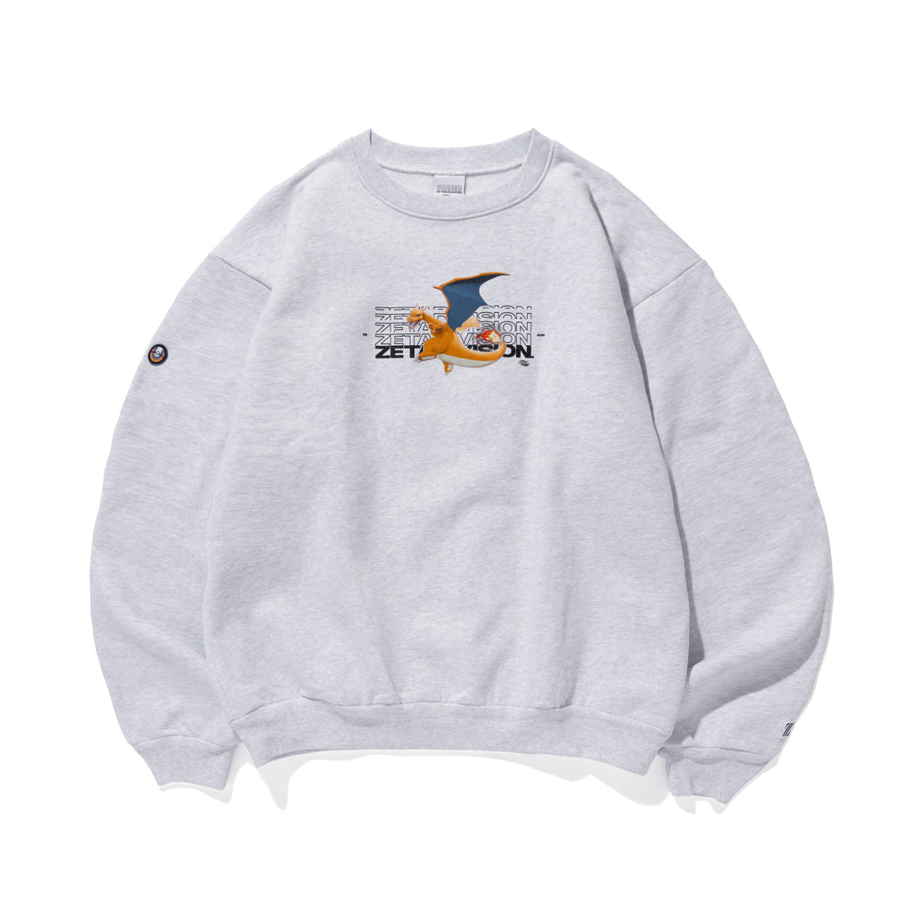 Pokémon UNITE × ZETA DIVISION CREWNECK LIZARDON / ASH – ZETA