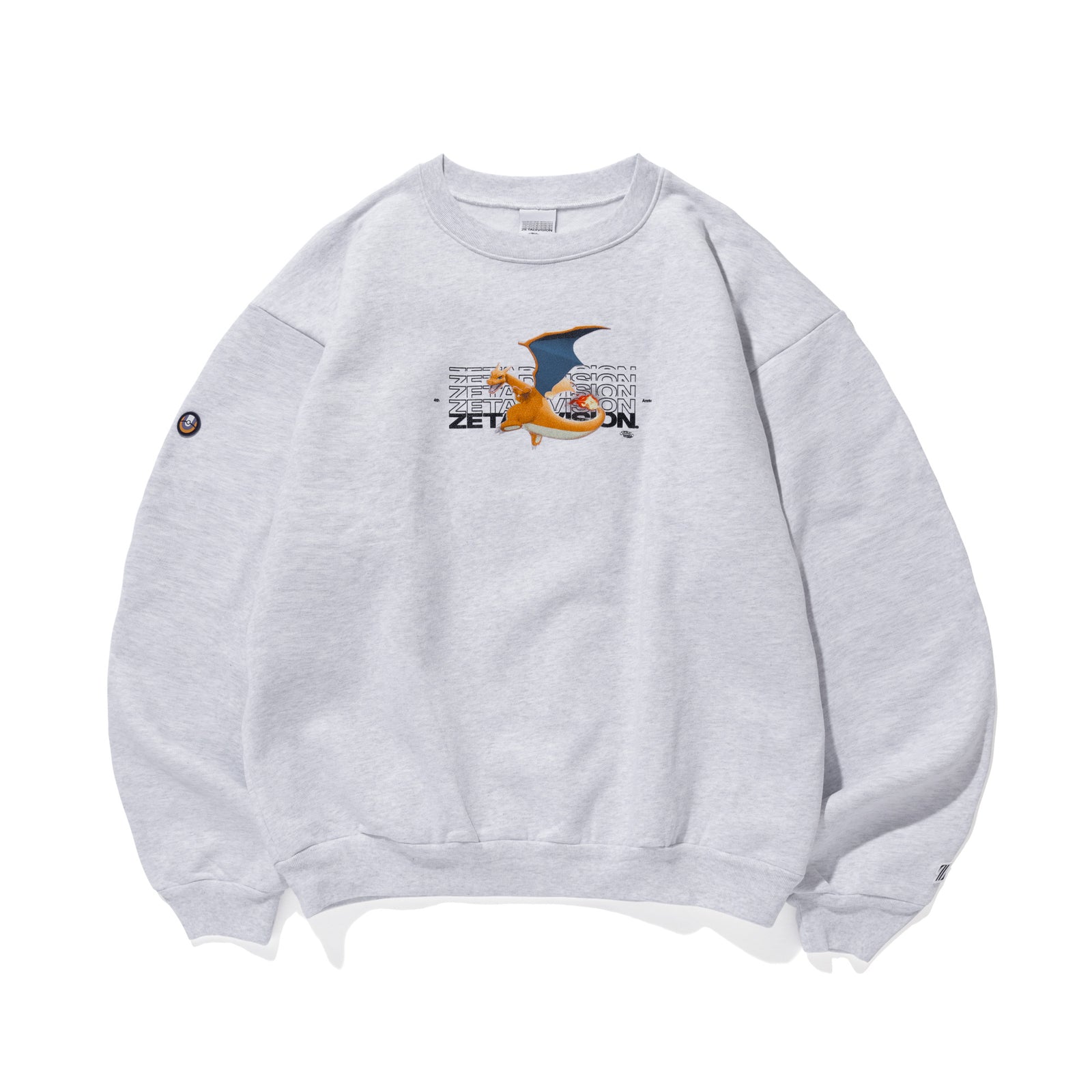 Pokémon UNITE × ZETA DIVISION CREWNECK LIZARDON / ASH – ZETA