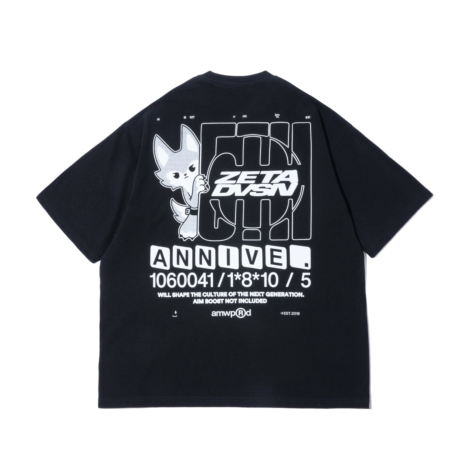 ZETA DIVISION 5TH ANNIVERSARY TEE / BLACK – ZETA DIVISION STORE