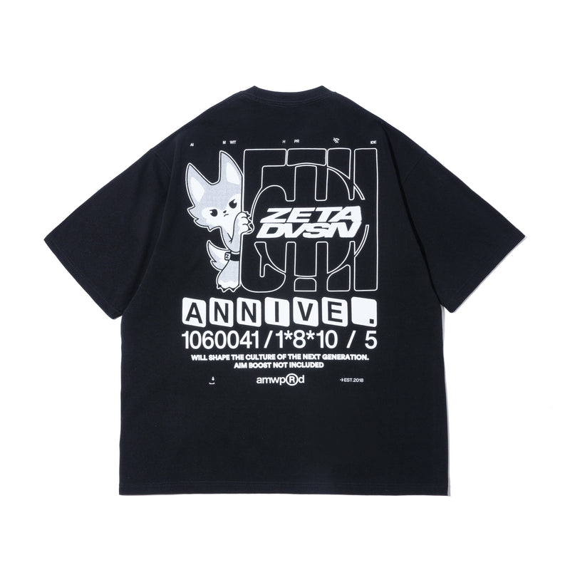 ZETA DIVISION 5TH ANNIVERSARY TEE / BLACK – ZETA DIVISION STORE