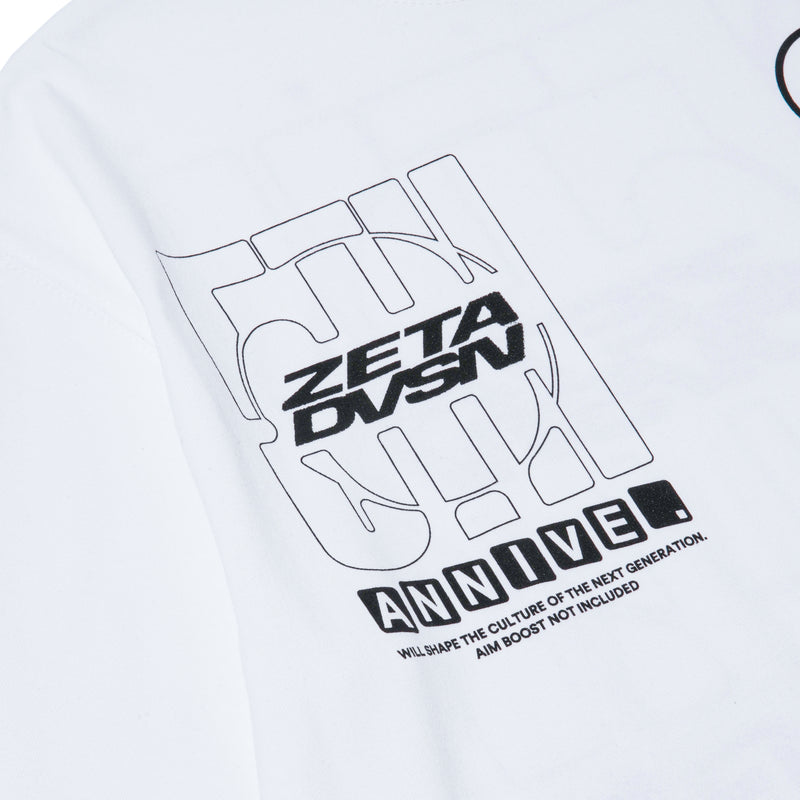 ZETA DIVISION 5TH ANNIVERSARY TEE / WHITE – ZETA DIVISION STORE