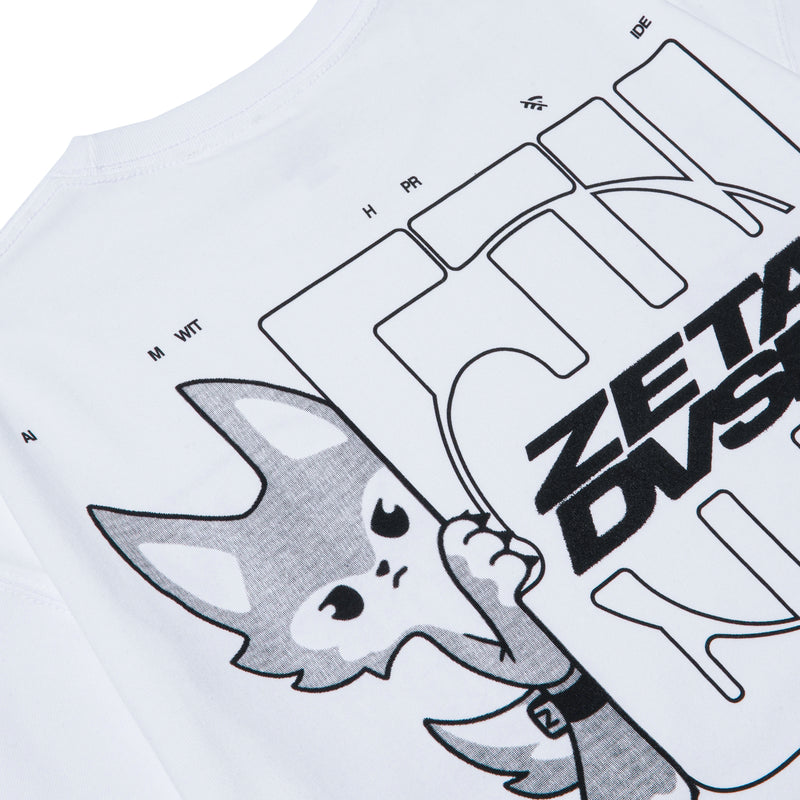 ZETA DIVISION 5TH ANNIVERSARY TEE / WHITE – ZETA DIVISION STORE
