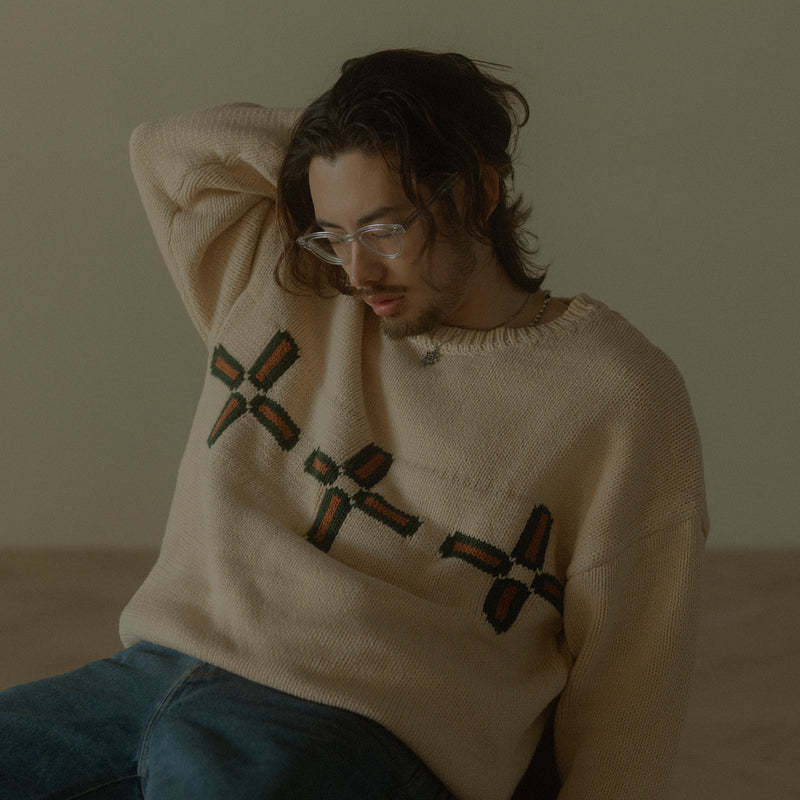 HENDERSON TA1YO / SUPER LARGE CROSSHAIR SWEATER – ZETA DIVISION STORE