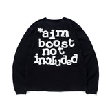 AIM BOOST NOT INCLUDED L/S TEE / BLACK