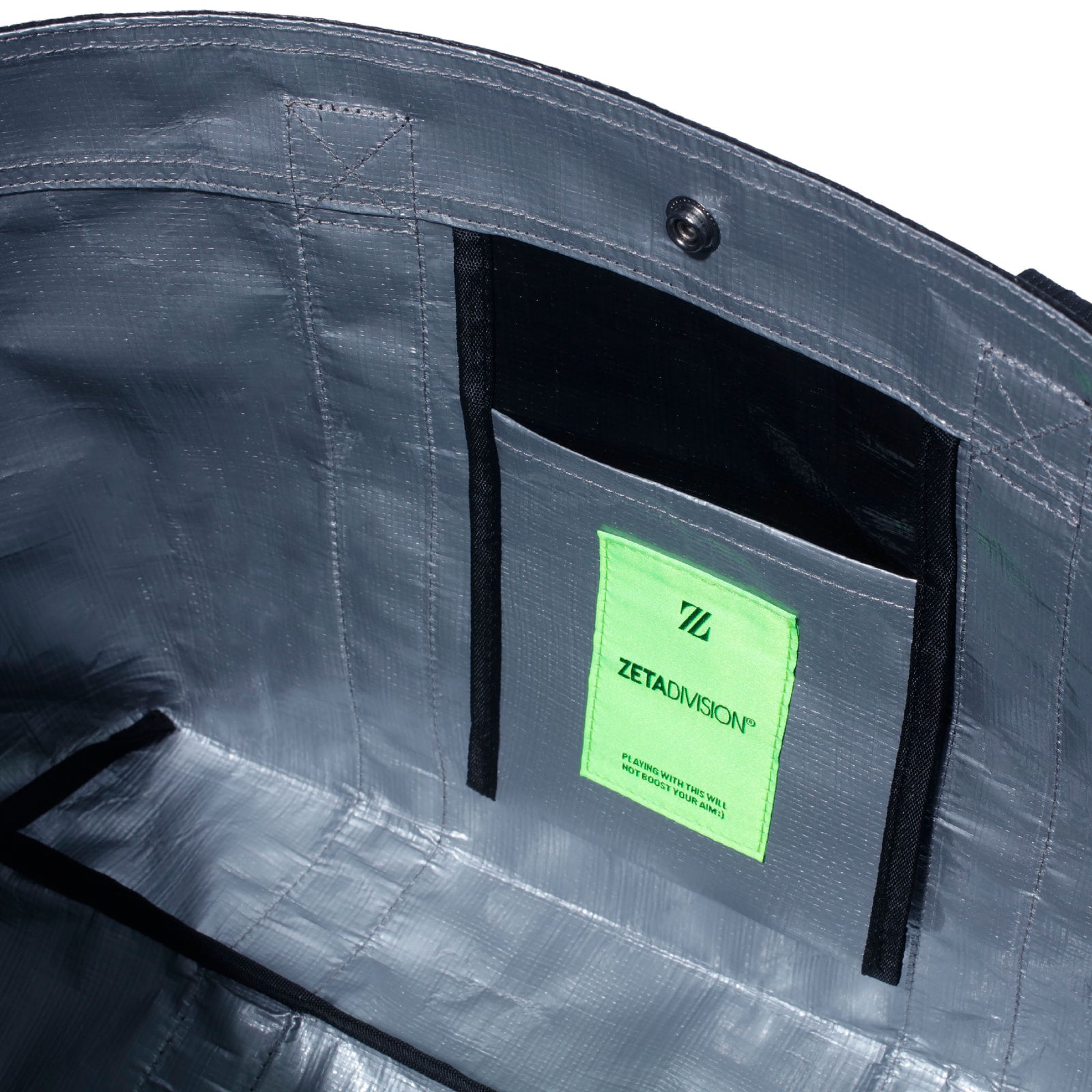 ZETA LARGE TOTE (TARP) / SILVER | ZETA DIVISION STORE