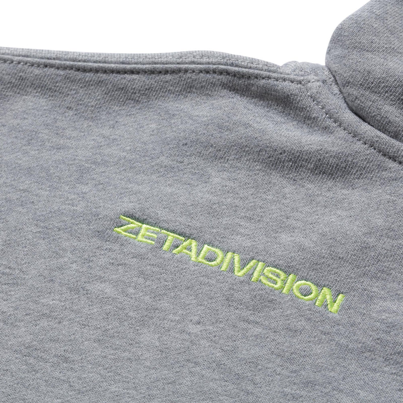 VARSITY EMBROIDERY HOODIE / HEATHER GRY | ZETA DIVISION STORE