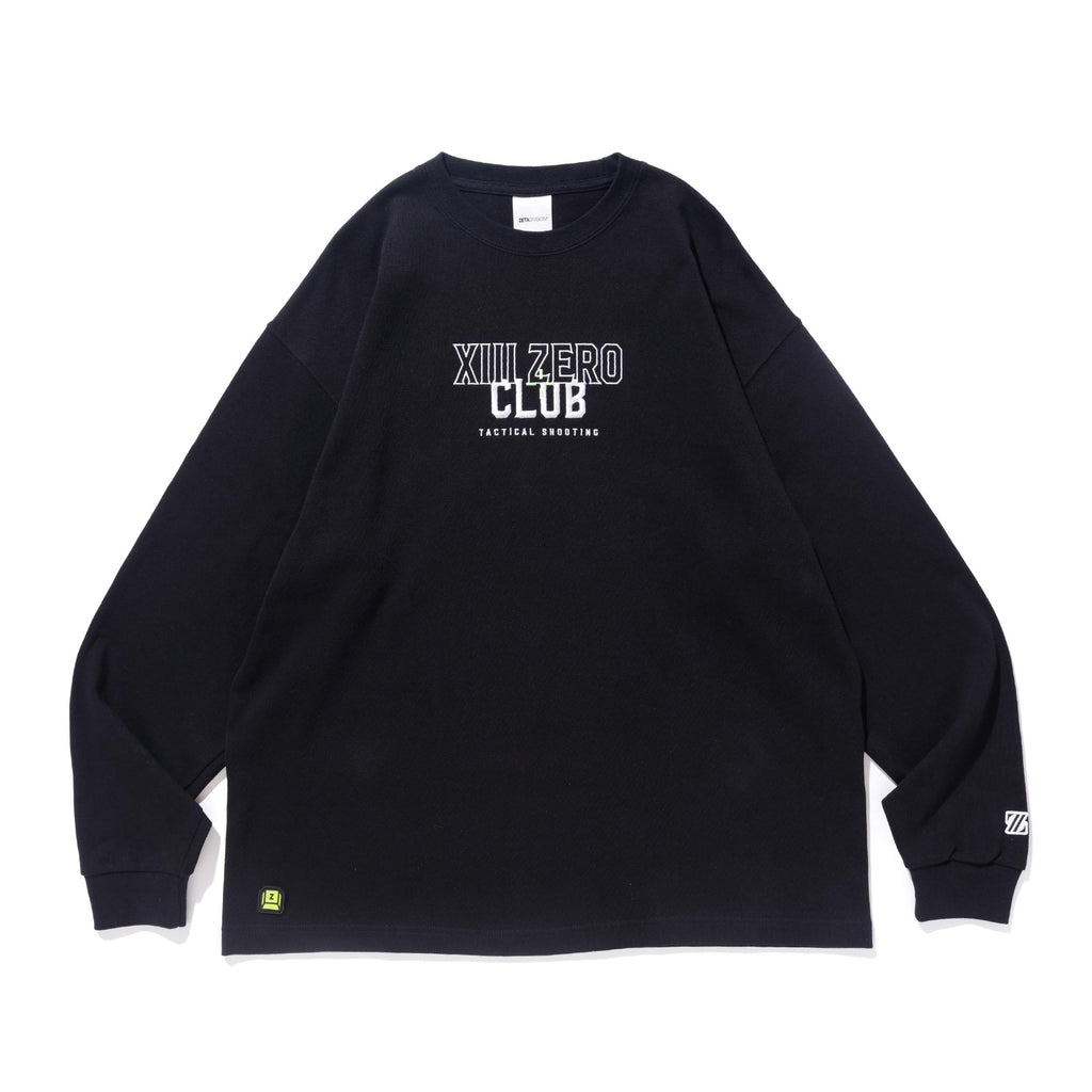 XIII-ZERO CLUB LS TEE / BLACK