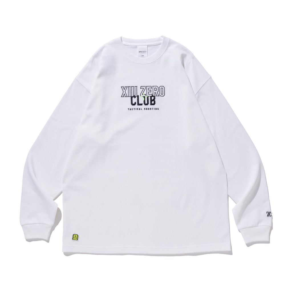 XIII-ZERO CLUB LS TEE / WHITE