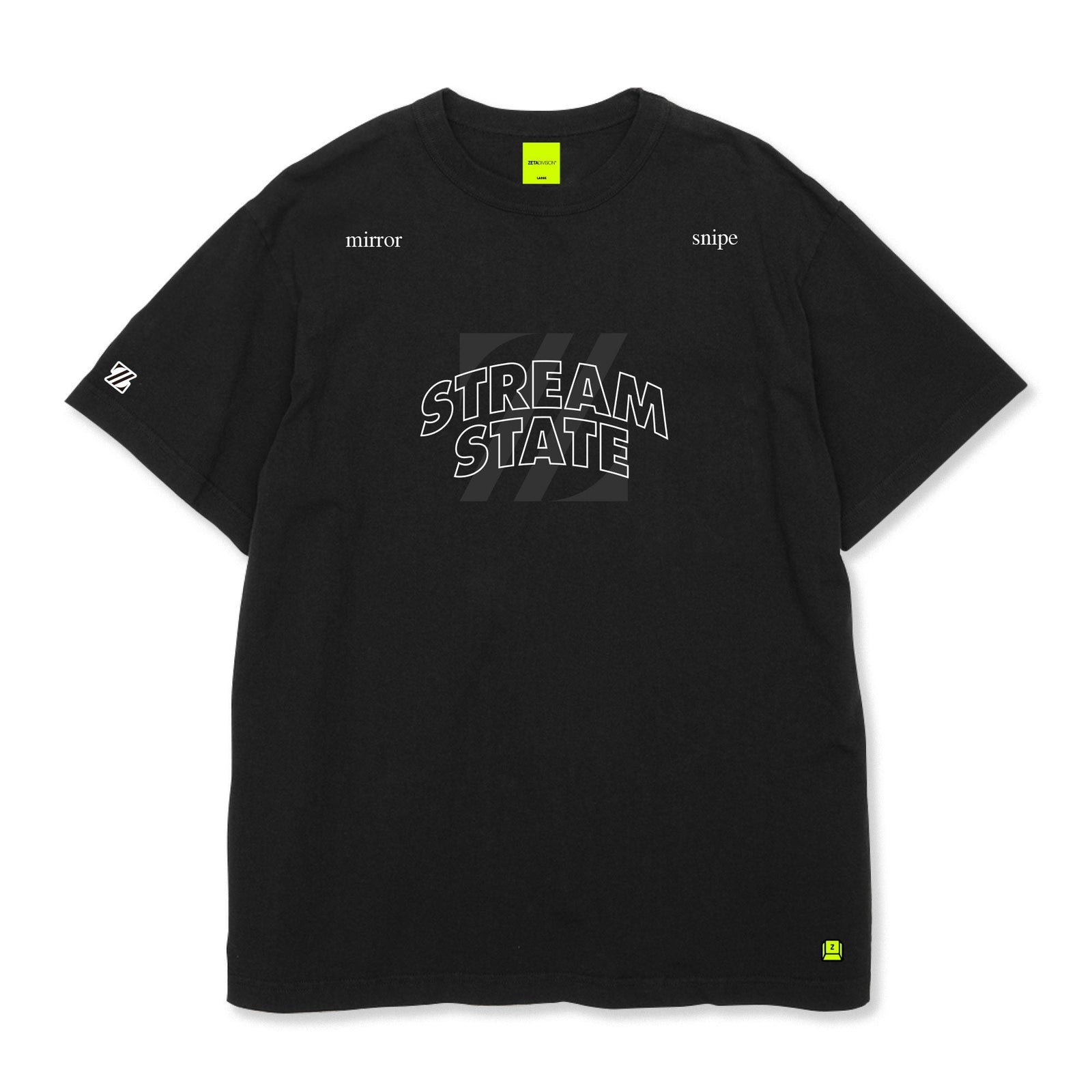 STREAM STATE TEE / BLACK | ZETA DIVISION STORE