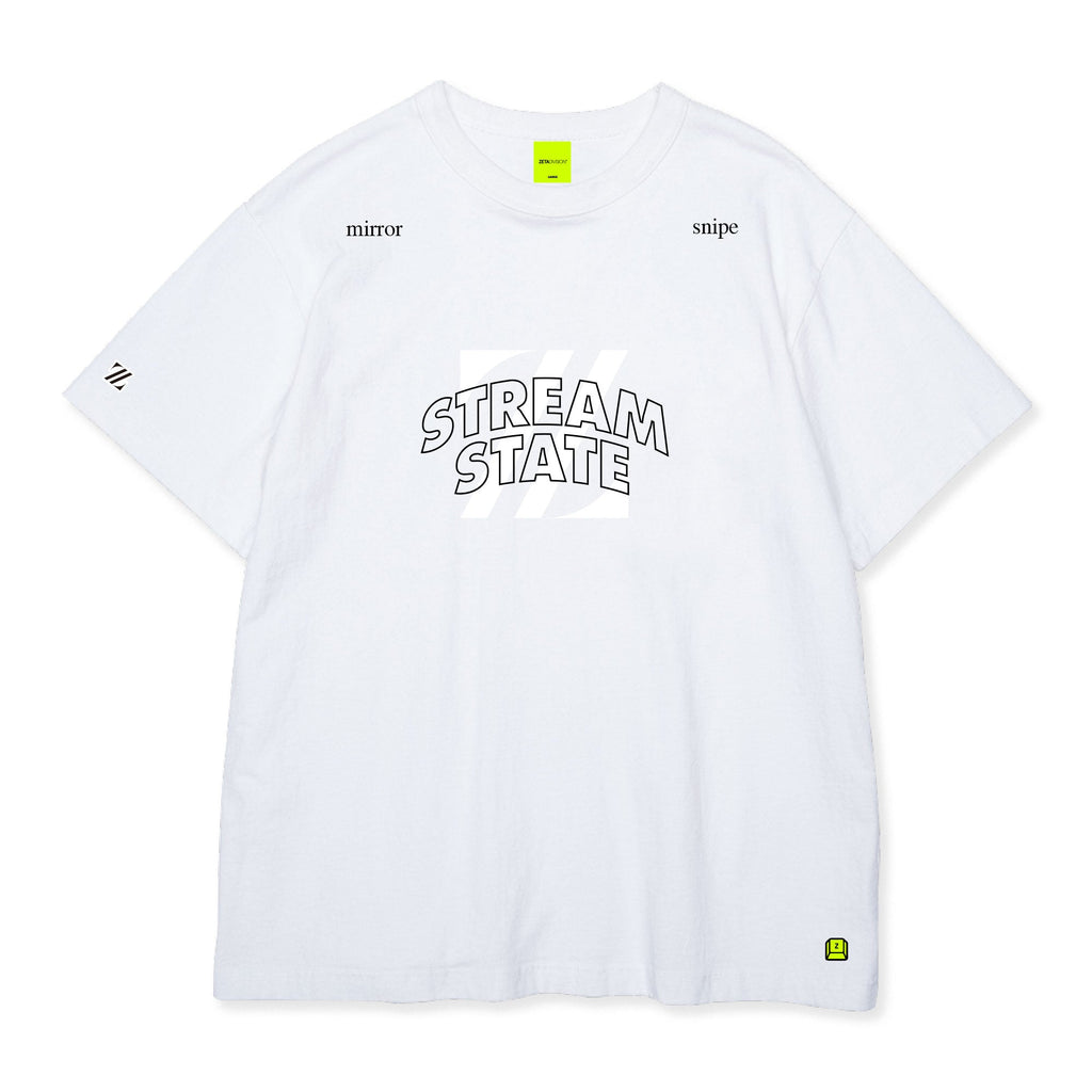 STREAM STATE TEE / WHITE | ZETA DIVISION STORE