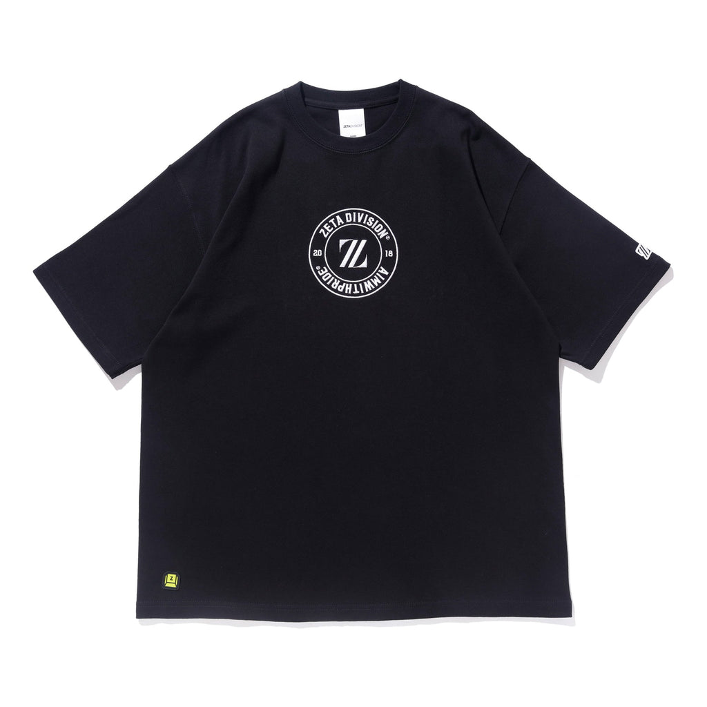 VARSITY EMBROIDERY TEE / BLACK