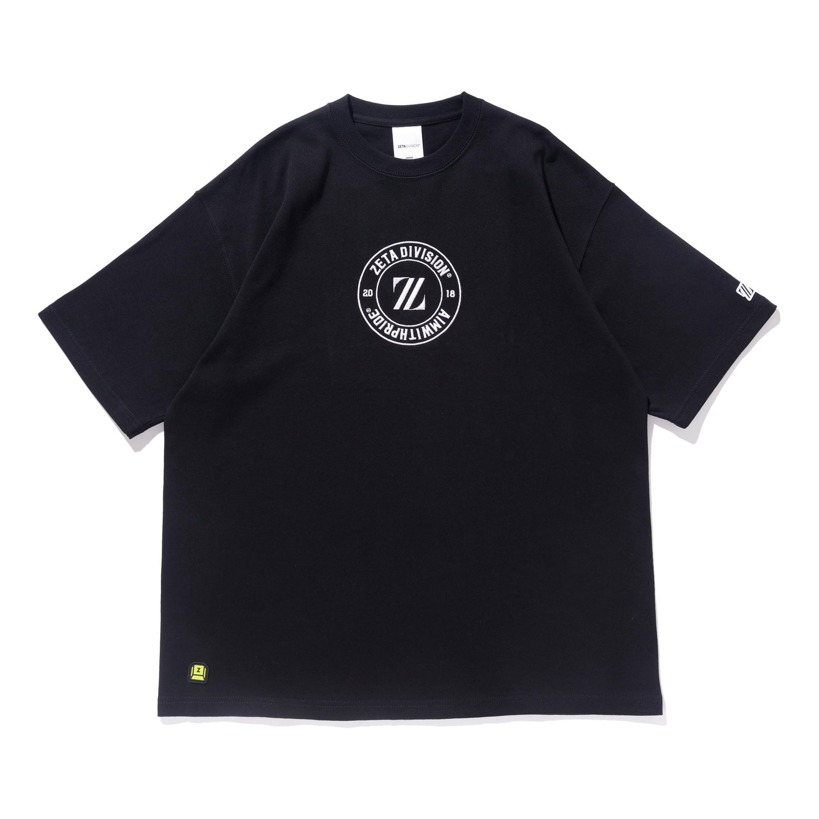 VARSITY EMBROIDERY TEE / BLACK | ZETA DIVISION STORE