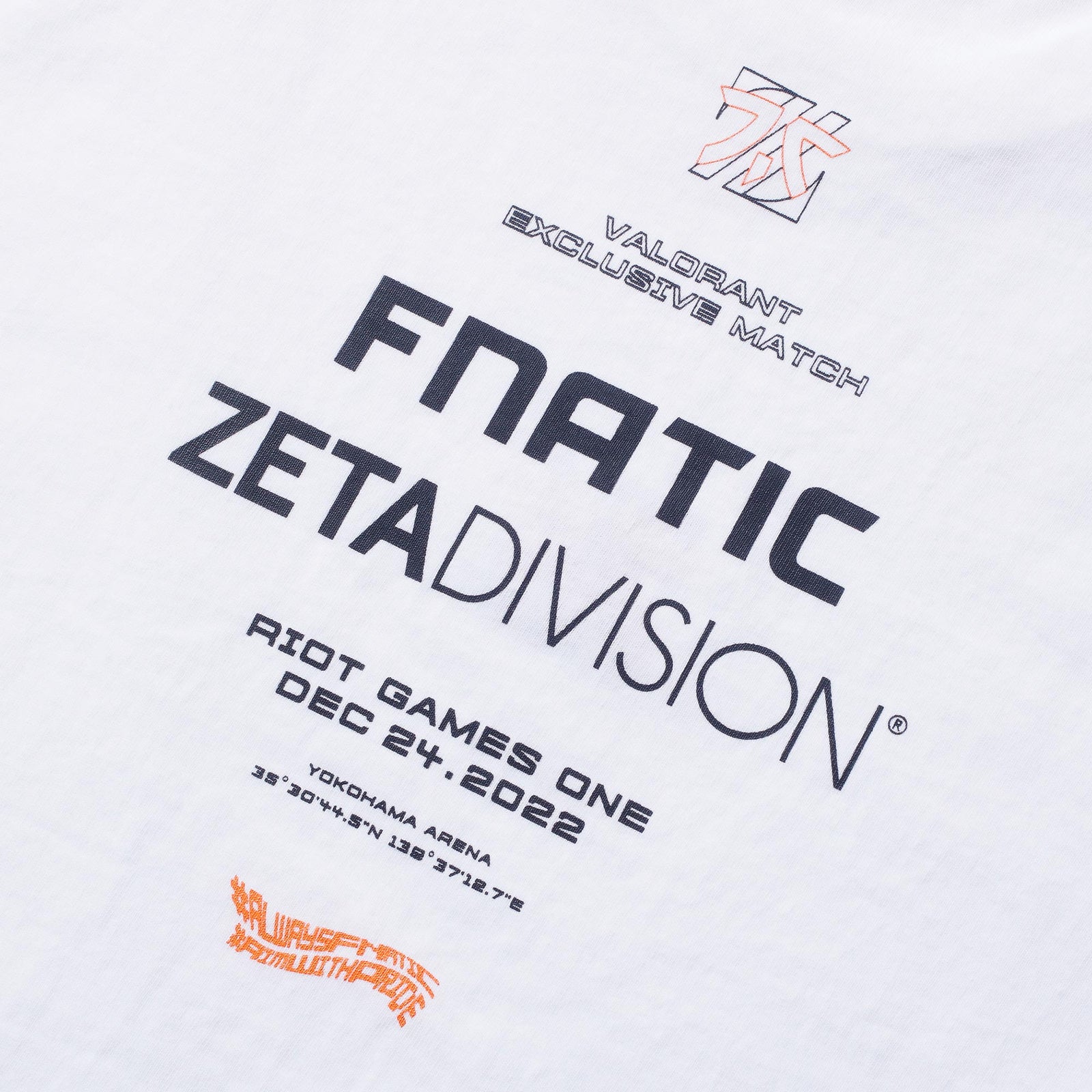 FNC x ZETA RGO22 TEE / WHITE | ZETA DIVISION STORE